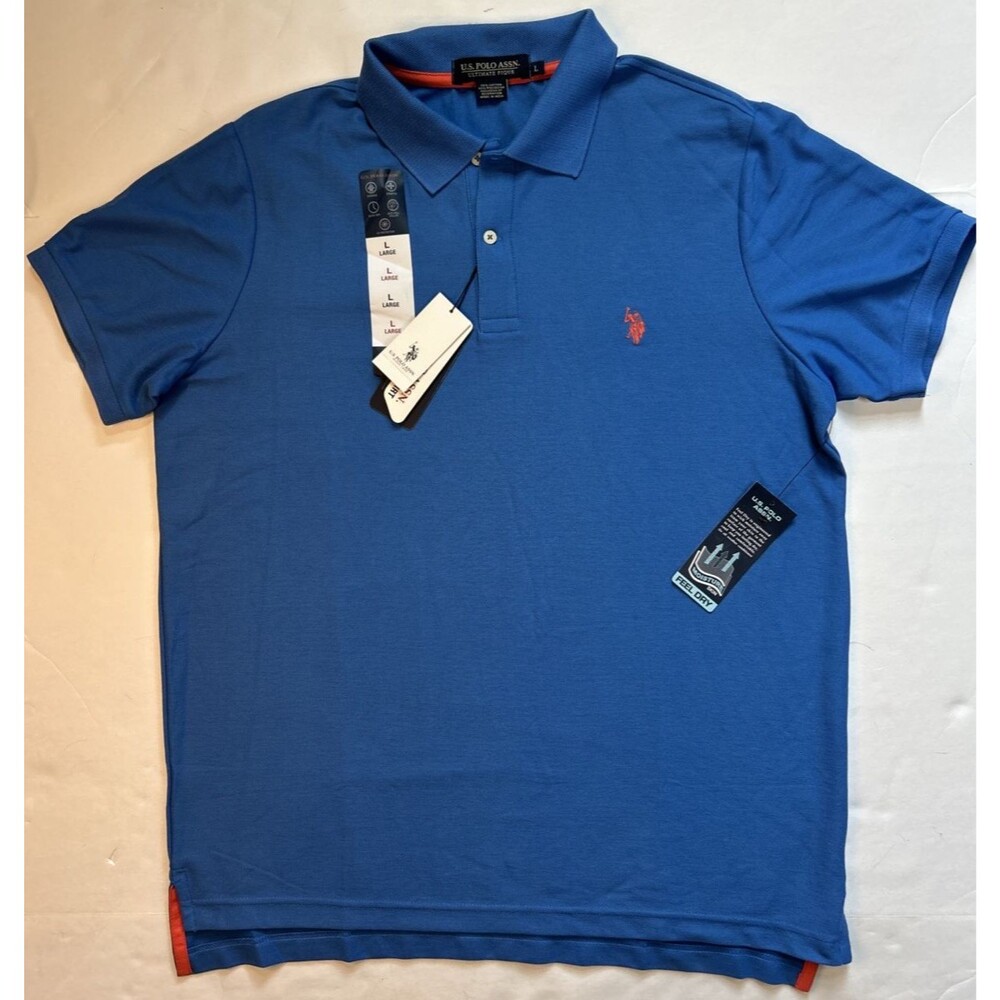 U.S. Polo Assn NEW Men's Ultimate Pique Polo Shirt Large